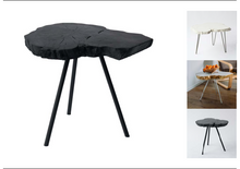 Load image into Gallery viewer, Live Edge Concrete Side Table | Industrial Accent Table