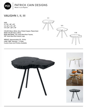 Load image into Gallery viewer, Live Edge Concrete Side Table | Industrial Accent Table