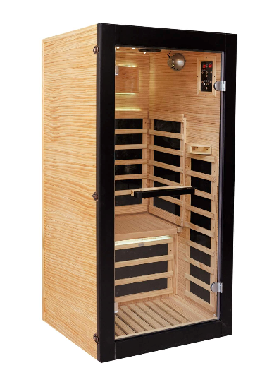 Thermora™ Single-Person American White Oak Infrared Sauna Cabin
