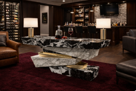 Cubix Marble Console Table