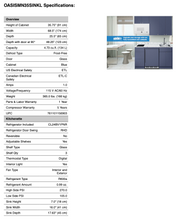 Load image into Gallery viewer, Summit Oasis 68" Wet Bar Kitchenette with Beverage Fridge