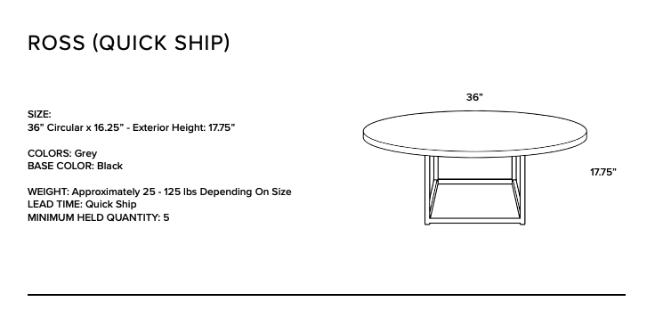 Modular Concrete Nesting Coffee Table Set | Round Industrial