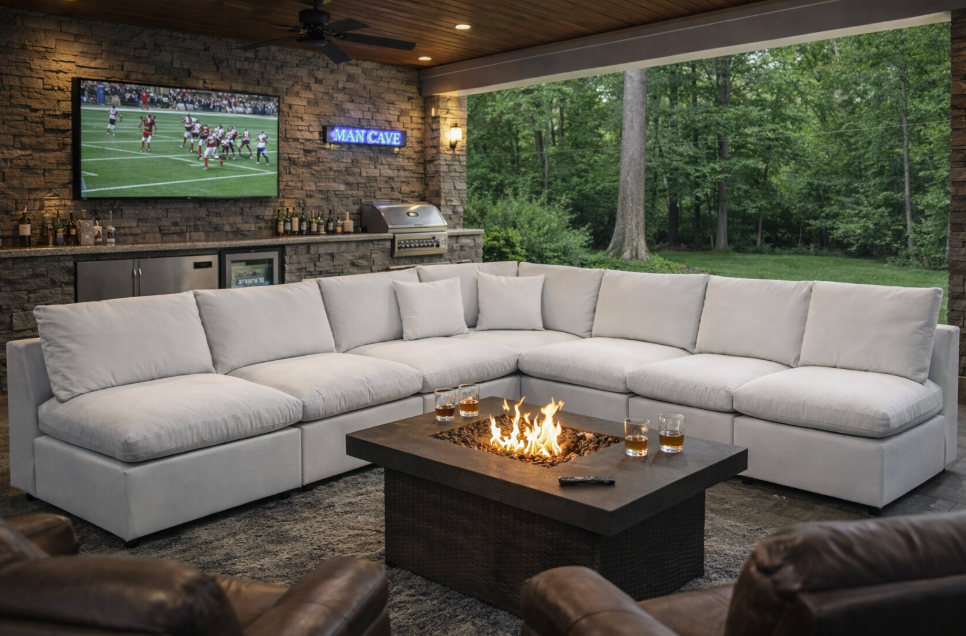 Commix 5-Piece Outdoor Sectional Sofa with Sunbrella®