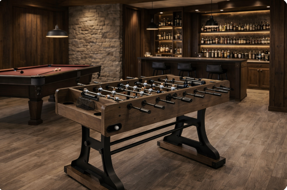 Barrington 58" Coventry Foosball Table – Industrial Style