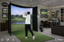 Load image into Gallery viewer, KHAMPA 9.8' Golf Simulator Enclosure Kit – 4K Impact Screen