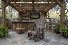 Load image into Gallery viewer, 2′ Adirondack Straight Glider Chair – Amish Poly Outdoor Patio Glider