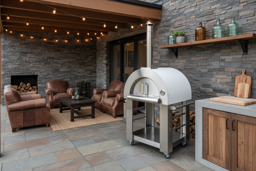 Kokomo 32” Wood Fired Pizza Oven – Stainless Steel Outdoor Pizza Oven