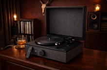 Load image into Gallery viewer, Luxury All-in-One Record Player for Mancave | SpinPlay Premium Turntable System