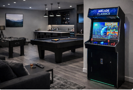 Full-Size Commercial-Grade 2-Player Upright Standup Arcade Machine With 4500 Classic Games And 2 Shooting Guns (SAK23984)