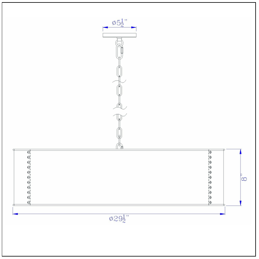 Rochefort 5-Light Distressed Gold Metal Chandelier