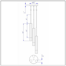 Load image into Gallery viewer, Cal Lighting Troy 3-Light Integrated LED Pendant