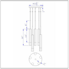 Load image into Gallery viewer, Cal Lighting Troy 5-Light Integrated LED Pendant
