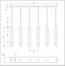 Load image into Gallery viewer, Cal Lighting Troy 6-Light Integrated LED Island Pendant - Gun Metal
