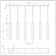 Load image into Gallery viewer, Cal Lighting Troy 6-Light Integrated LED Island Pendant - Gun Metal