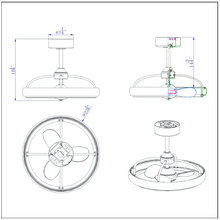 Load image into Gallery viewer, Arroyo Dimmable LED 6-Speed Ceiling Fan with Remote Control