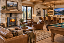 Load image into Gallery viewer, Amantii Lynwood W76 Cast Iron Wood-Burning Stove
