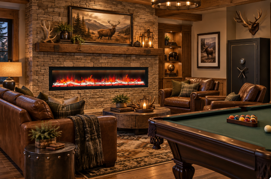 Dynasty Allegro 76” Smart Linear Electric Fireplace