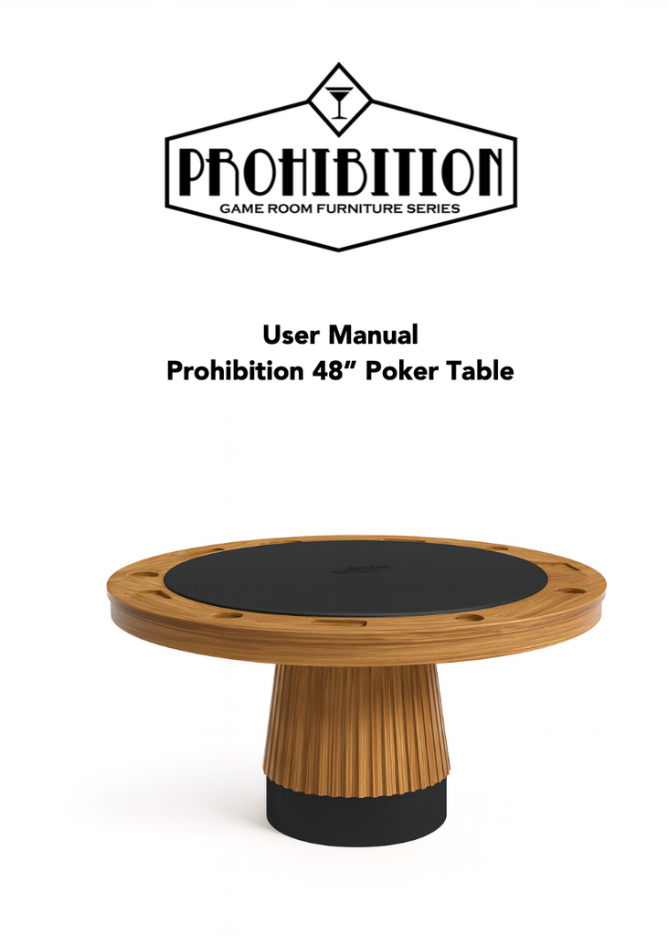 Prohibition 48" 2 in 1 Poker Table