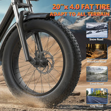 Load image into Gallery viewer, Kickwey K7 Adult Electric Bicycle 1500w 48V 23ah Mountain Electric Bike 20 Inch Fat Tire Outdoor Entertainment Off Road E Bike