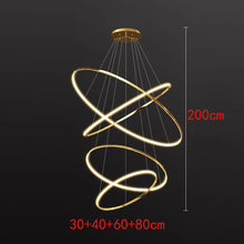 Load image into Gallery viewer, Joesee Modern Multi-Ring LED Pendant Light – Dimmable