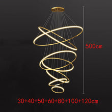 Load image into Gallery viewer, Joesee Modern Multi-Ring LED Pendant Light – Dimmable