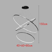 Load image into Gallery viewer, Joesee Modern Multi-Ring LED Pendant Light – Dimmable