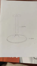 Load image into Gallery viewer, Custom Round Epoxy Resin Walnut Dining - Kitchen Table With Wood Base