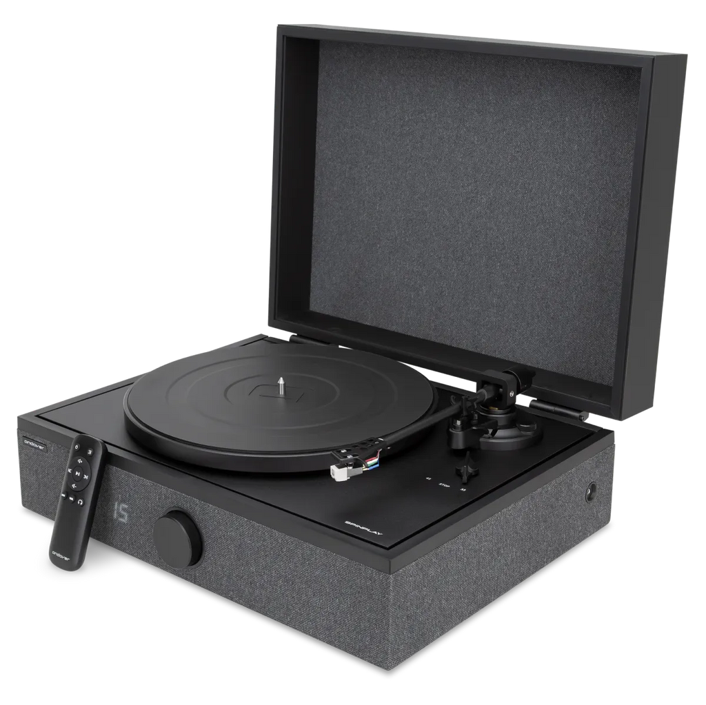 Luxury All-in-One Record Player for Mancave | SpinPlay Premium Turntable System