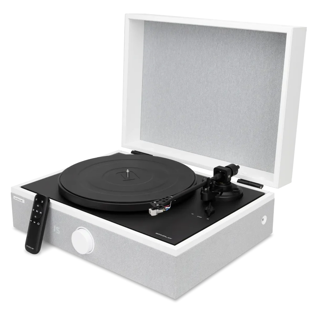 Luxury All-in-One Record Player for Mancave | SpinPlay Premium Turntable System