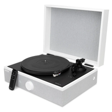 Load image into Gallery viewer, Luxury All-in-One Record Player for Mancave | SpinPlay Premium Turntable System