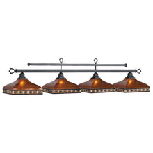Load image into Gallery viewer, RAM Game Room Tahoe 79-Inch 4-Shade Amber Mica Billiard Light