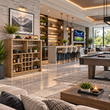 Load image into Gallery viewer, Topanga Engineered Wood Freestanding Home Bar – Mango