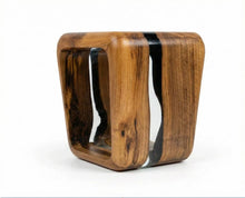 Load image into Gallery viewer, Resin Side Magazine Table Stool - Stylish Modern Wooden Furniture