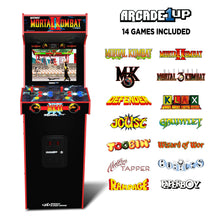 Load image into Gallery viewer, Mortal Kombat II Deluxe Arcade Game with 5-Foot-Tall Full-Size Stand-Up Cabinet, Black