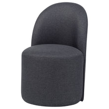 Load image into Gallery viewer, Aubrey Upholstered Barrel Dining Side Chair Charcoal (Set of 2)