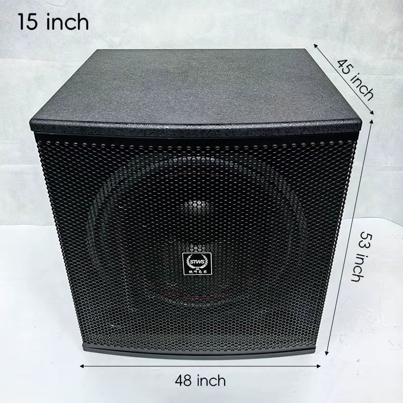 12/15 Inch Active Speaker 300/400W Subwoofer High Power Sound Box 15-200Hz Audio for Home Theater Sound System Karaoke DJ Studio