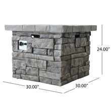 Load image into Gallery viewer, Alora 30-Inch Outdoor Propane Fire Pit Table with Lava Rocks