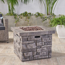 Load image into Gallery viewer, Alora 30-Inch Outdoor Propane Fire Pit Table with Lava Rocks