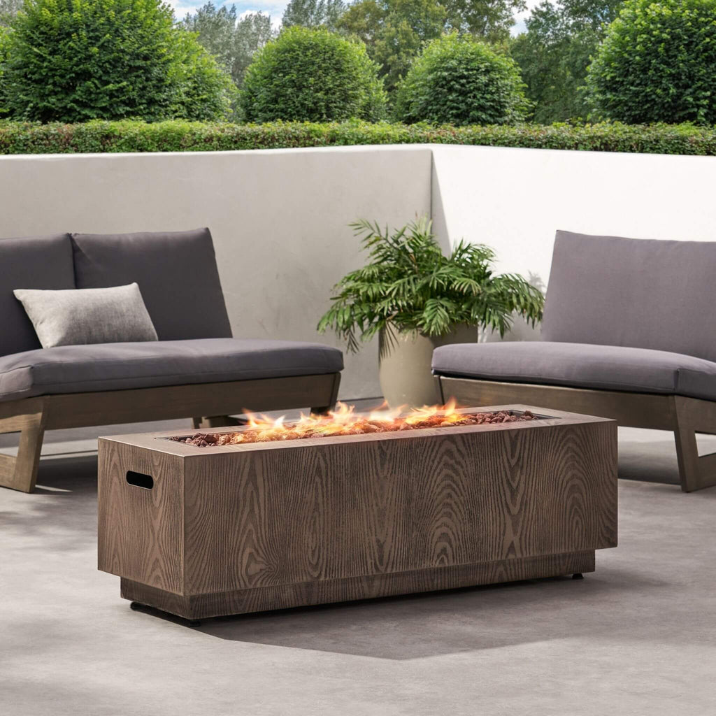 48” Modern 50K BTU Rectangular Propane Fire Pit