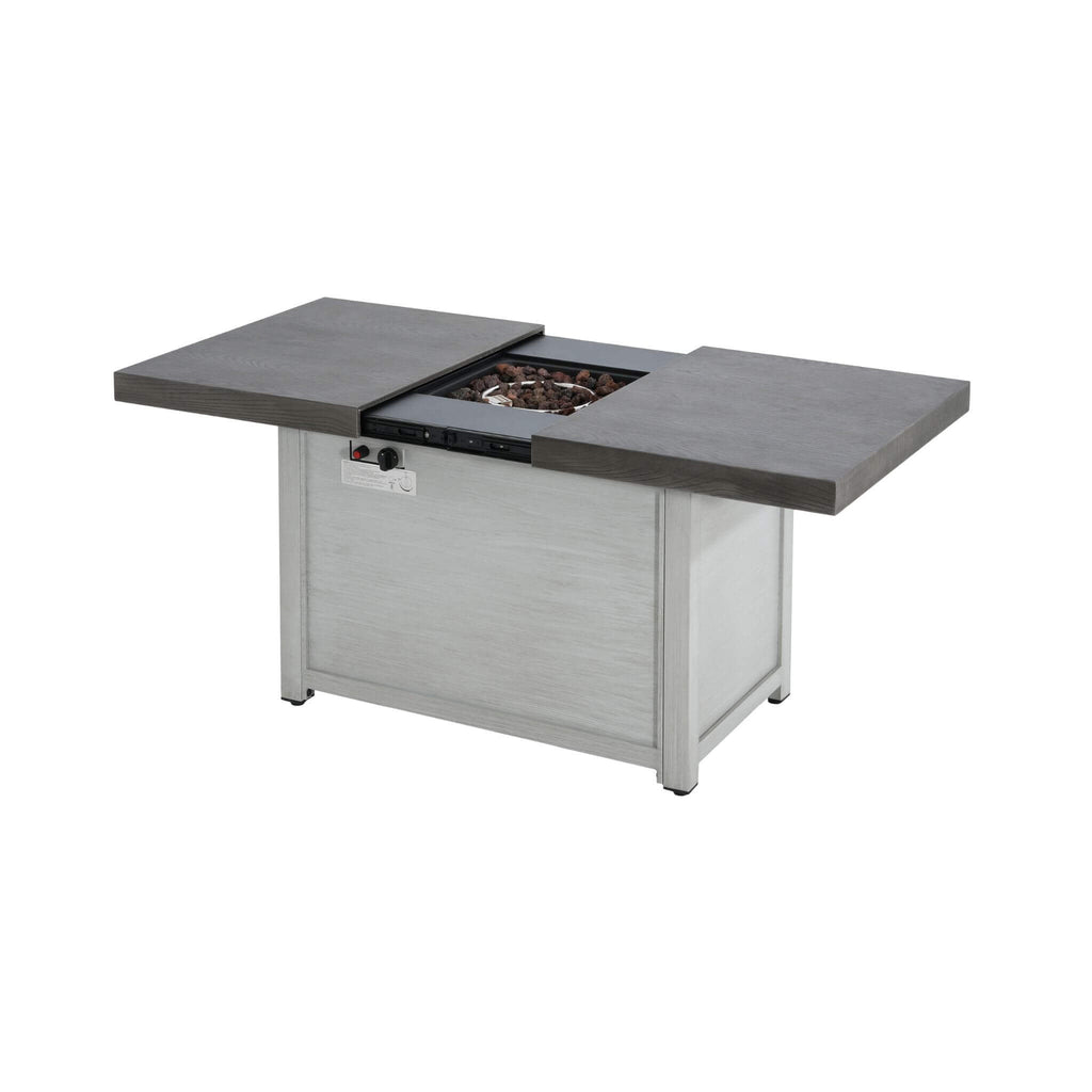50K BTU Extendable Aluminum Outdoor Fire Pit Table