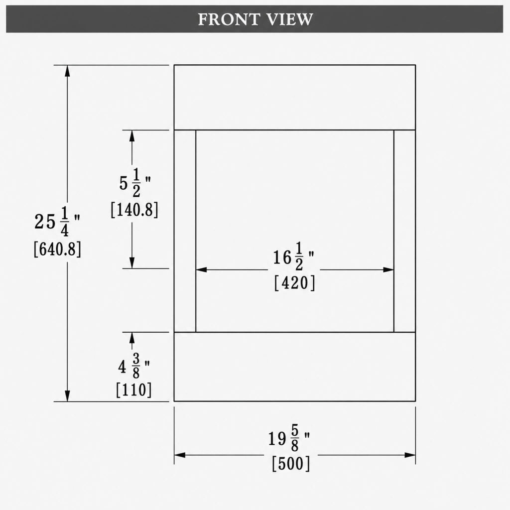 Amantii Cube 2025WM 3-Sided Electric Fireplace