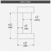 Load image into Gallery viewer, Amantii Cube 2025WM 3-Sided Electric Fireplace