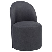 Load image into Gallery viewer, Aubrey Upholstered Barrel Dining Side Chair Charcoal (Set of 2)
