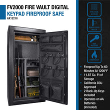 Load image into Gallery viewer, Barska 1.87 Cu. Ft. Heavy-Duty Fireproof Steel Safe with Digital Keypad