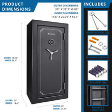Load image into Gallery viewer, Barska 1.87 Cu. Ft. Heavy-Duty Fireproof Steel Safe with Digital Keypad