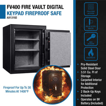 Load image into Gallery viewer, Barska 3.51 Cu. Ft. Heavy-Duty Fireproof Steel Safe with Digital Keypad