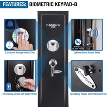 Load image into Gallery viewer, Barska 5.51 CF Tall Biometric Rifle Safe With Biometric Keypad