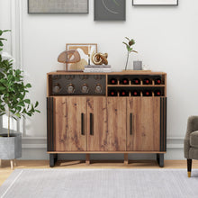 Load image into Gallery viewer, Luxury Modern Bar Cabinet with Wine Rack &amp; Glass Holder Storage