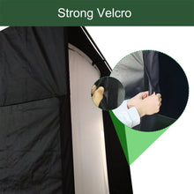 Load image into Gallery viewer, DIY Golf Simulator Impact Screen Frame Enclosure Kit Set, Use with Simulators, Durable Fabric with Velcro, Reinforced Black Border, 9.8'X9.8'X4.9'