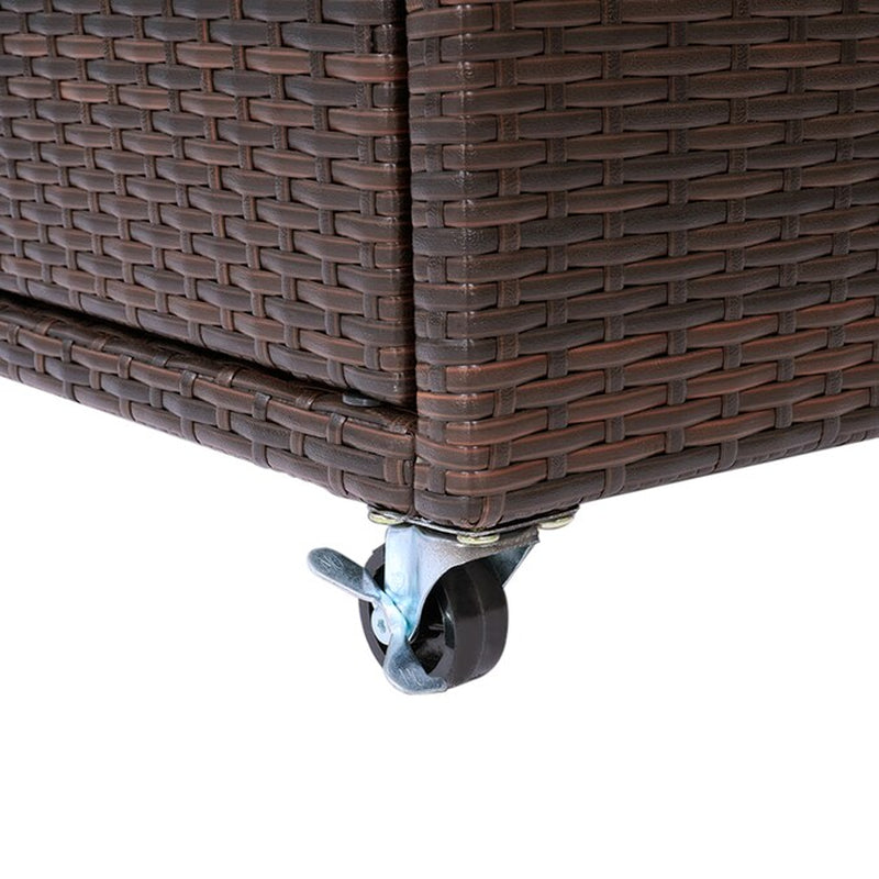 Veronica Brown Steel Patio Bar